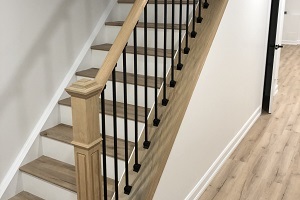 staircase remodel basement burlington
